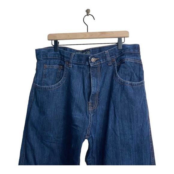 Black Diamond Men's 38x32 Denim Blue Straight Leg Jeans - Picture 3 of 9